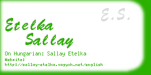 etelka sallay business card